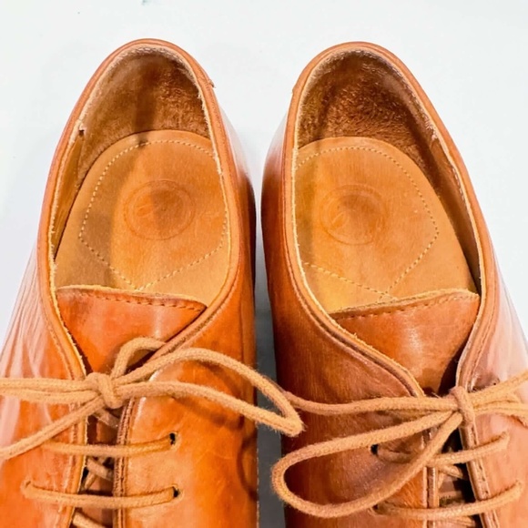 H by Hudson England Oxford Lace Up Shoe Mens Size 43 US 10 Tan Leather Made UAE main image 9